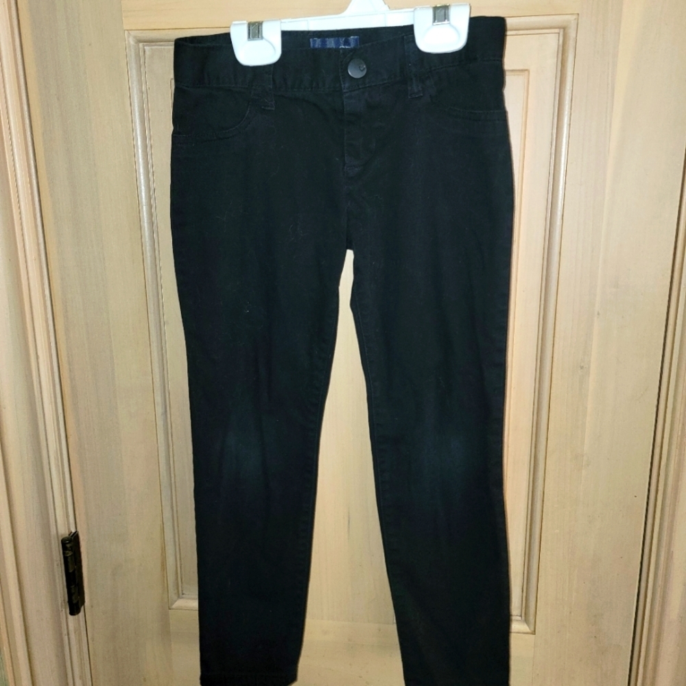 Girls sz 6 Black Stretch Cotton Pants The Children's Place